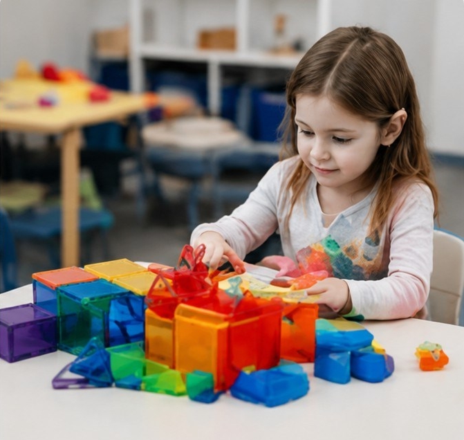 Child developing movement, coordination and confidence