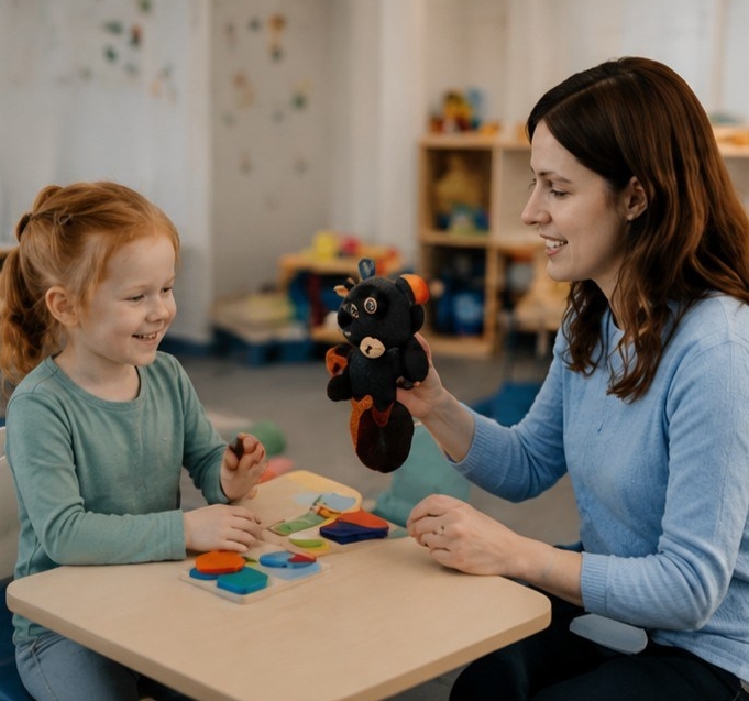 Child developing movement, coordination and confidence